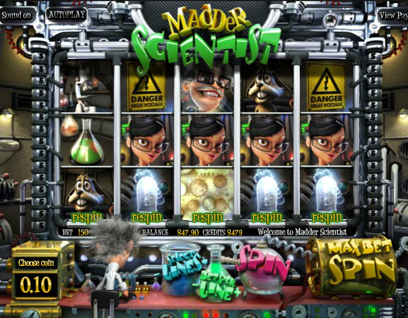 3D игровой автомат Madder Scientist